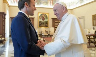 دیدار ماکرون با پاپ، حول محور اوکراین