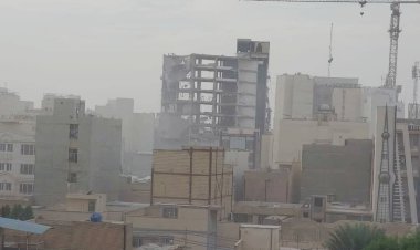 بخش عظیمی از باقیمانده سازه متروپل آبادان فروریخت    