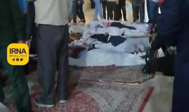 تصویری از پیکرهای شهدای حادثه تروریستی امروز شیراز