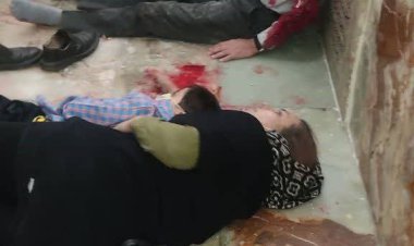 تصویری غم انگیز از شهادت مادر و کودک در آغوش یکدیگر  در حمله تروریستی