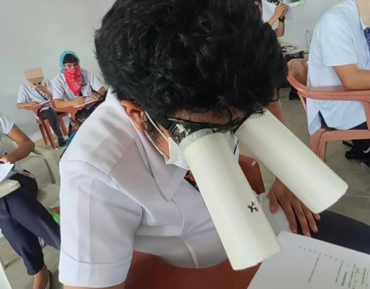 استفاده از کلاه‌های ضدتقلب ابتکاری در یک کالج فیلیپینی   