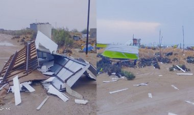خسارت سنگین طوفان و بارندگی در سیریک