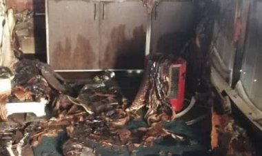 مهار شعله‌های آتش در یک هتل آپارتمان  شیراز