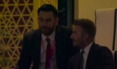 ببینید| حضور رونالدو نازاریو و دیوید بکهام در مراسم افتتاحیه