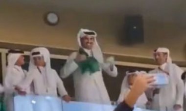 واکنش جالب امیر قطر بعد از گل دوم عربستان