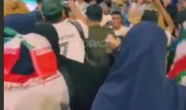 خيابان منتهى به هتل شرايتون در دست هواداران ايرانى