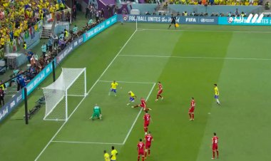 گل اول برزیل به صربستان توسط ریچارلیسون