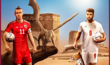 پوستر رسمی AFC از تقابل امروز ولز و ایران