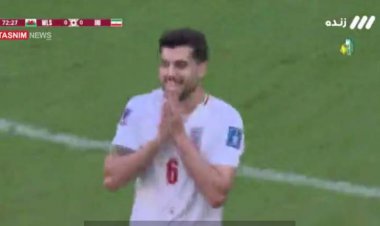 شوت دیدنی سعید عزتاللهی که با واکنش گلر ولز مهار شد