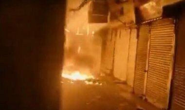 آتش‌سوزی گسترده در بازار عمده فروشی دهلی