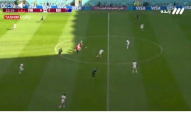 گل اول استرالیا به تونس توسط میچ دوک