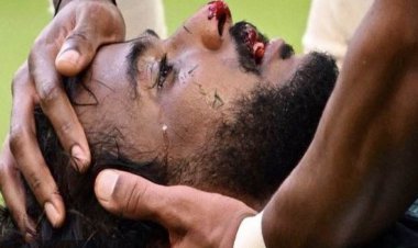 عکس| ادای احترام عربستانی ها به هم تیمی مصدوم