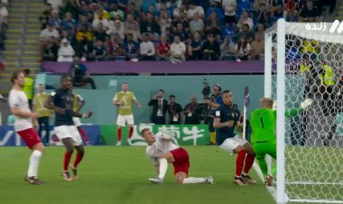 گل دوم فرانسه به دانمارک توسط امباپه