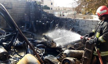 وقوع ۲ حادثه آتش‌سوزی و انفجار در شیراز