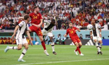 گل  اسپانیا به آلمان توسط موراتا