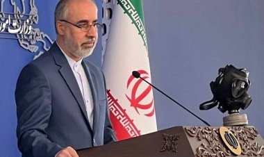 ببینید| چرا سخنگوی وزارت خارجه با خود ماسک ضد شیمیایی به نشست خبری برد؟