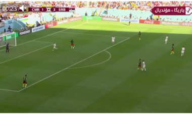 گل دوم کامرون به صربستان توسط ابوباکار