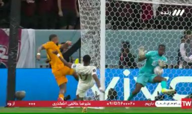 گل دوم هلند به قطر توسط فرانکی دییونگ