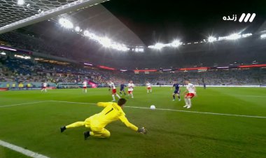 گل اول  آرژانتین به لهستان