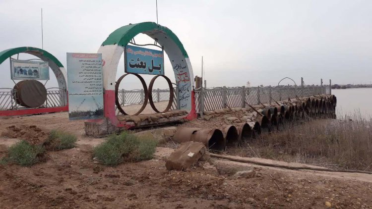 پل عملیاتی بعثت در اروندکنار آبادان بازسازی شد