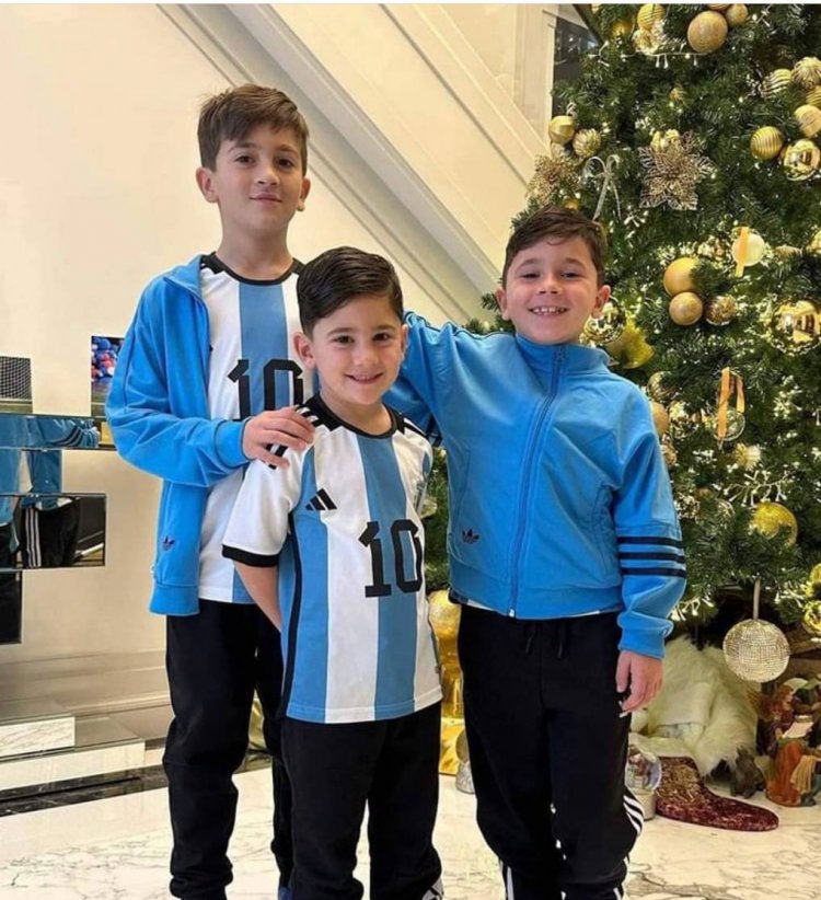 پسران لیونل مسی برای تماشای جام جهانی وارد دوحه شدند