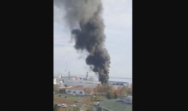 انفجار و حریق در بندر "صامسون" ترکیه