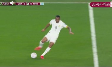 گل اول اروگوئه به غنا توسط دی آراسکائتا