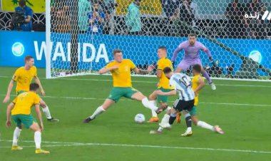 گل  اول آرژانتین به استرالیا