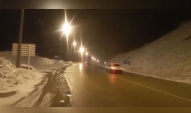 فیلم| بارش برف پاییزی در گردنه حیران