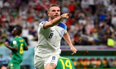 گل اول انگلیس به سنگال توسط هندرسون