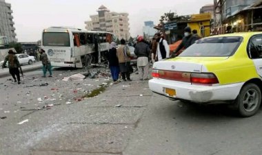انفجار یک اتوبوس در مزارشریف افغانستان