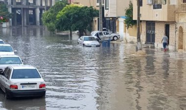 آب‌گرفتگی معابر شهر بوشهر