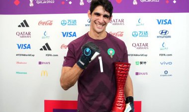 یاسین بونو بهترین بازیکن بازی مراکش - اسپانیا