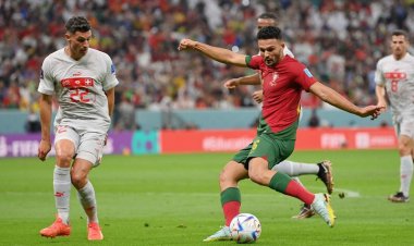 برتری ۲ گله پرتغال برابر سوئیس در نیمه نخست