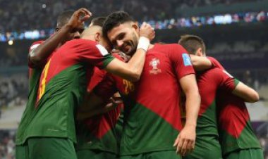گل چهارم پرتغال به سوئیس توسط گوئررو در دقیقه 55