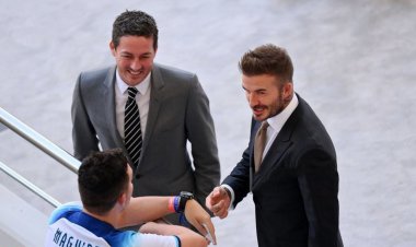 دیدار بکام با انگلیسی ها در قطر