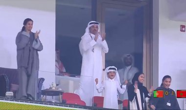 فیلم| خوشحالی امیر قطر از برد و صعود مراکش به نیمه نهایی