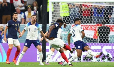 گل اول فرانسه به انگلیس با ضربه استثنایی شوامنی