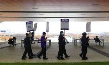 اعتصاب کارکنان ۱۵ فرودگاه مهم آمریکا