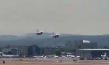 ببینید | تیک آف دیدنی و همزمان دو جنگنده