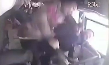 ببینید | تصادف و واژگونی وحشتناک اتوبوس