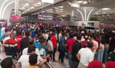 مترو دوحه در روز فینال از کار افتاد +فیلم