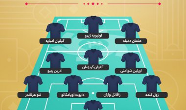 ترکیب فرانسه مقابل آرژانتین اعلام شد