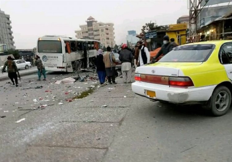 انفجار یک اتوبوس در مزارشریف افغانستان
