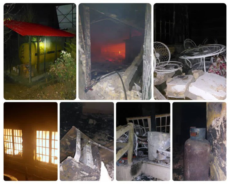 انفجار و آتش سوزی هولناک در شهرک فجر شیراز
