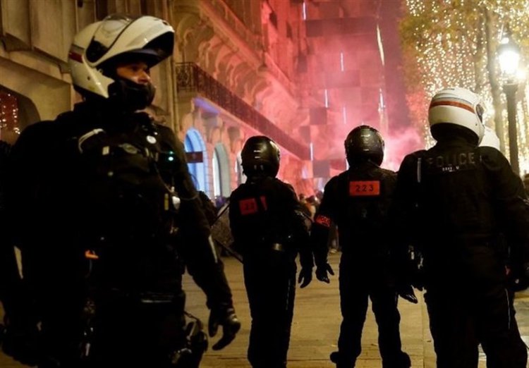 آماده‌باش ۱۰ هزار نیروی پلیس در آستانه بازی فرانسه – مراکش
