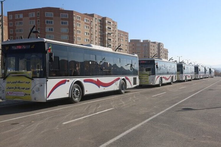 ۷ دستگاه اتوبوس به ناوگان حمل و نقل شهر صدرا اضافه شد
