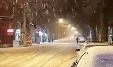 فیلم|  زیبایی های بارش برف شدید در سپیدان