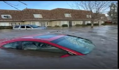 ببینید | بلعیده شدن چند خانه‌ و خودرو در سیل مرگبار کالیفرنیا