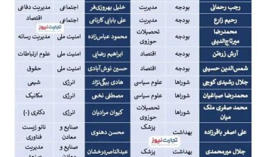 عکس| رشته تحصیلی نمایندگانی که قرار است بودجه را بررسی کنند